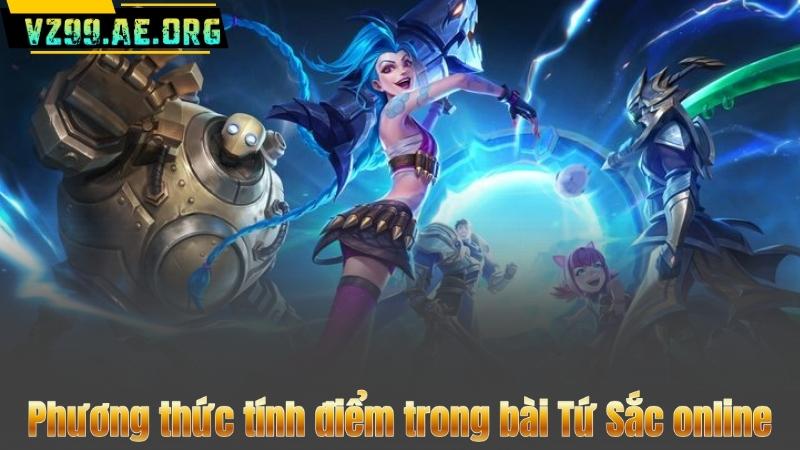 Phương thức tính điểm trong bài Tứ Sắc online